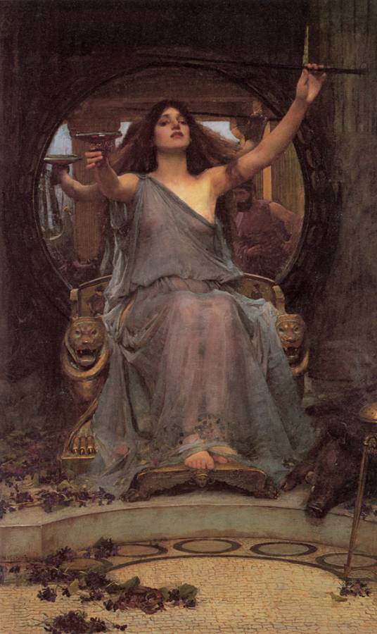 Waterhouse John William - Circe offrant la coupe a Ulysse.jpg